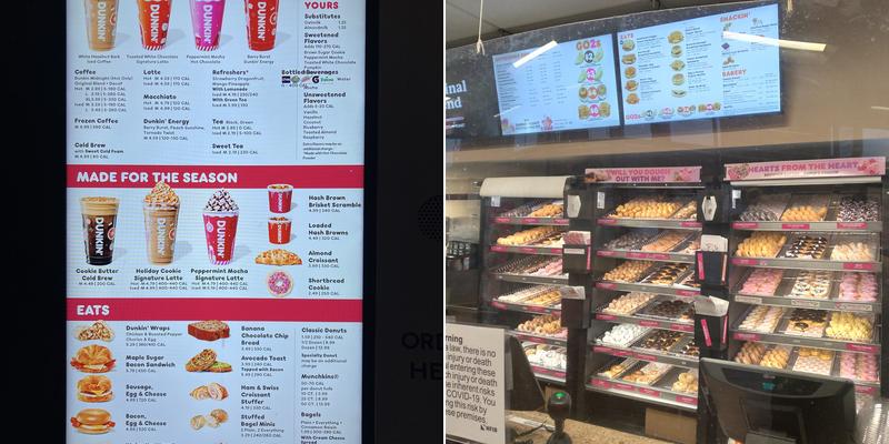 Dunkin' Menu