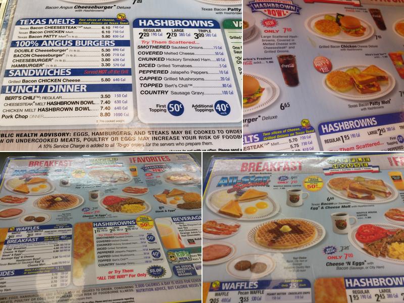 Waffle House Menu