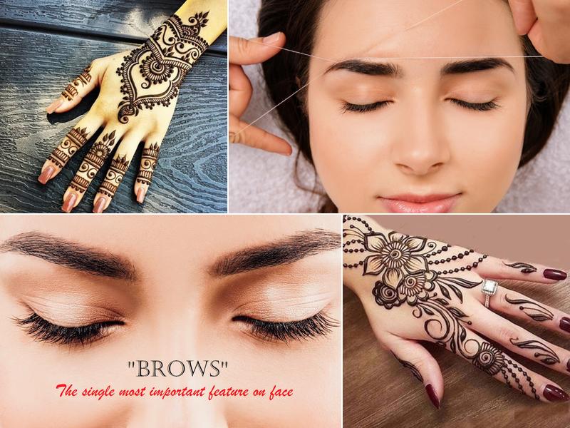 Eyebrow threading by Tejal