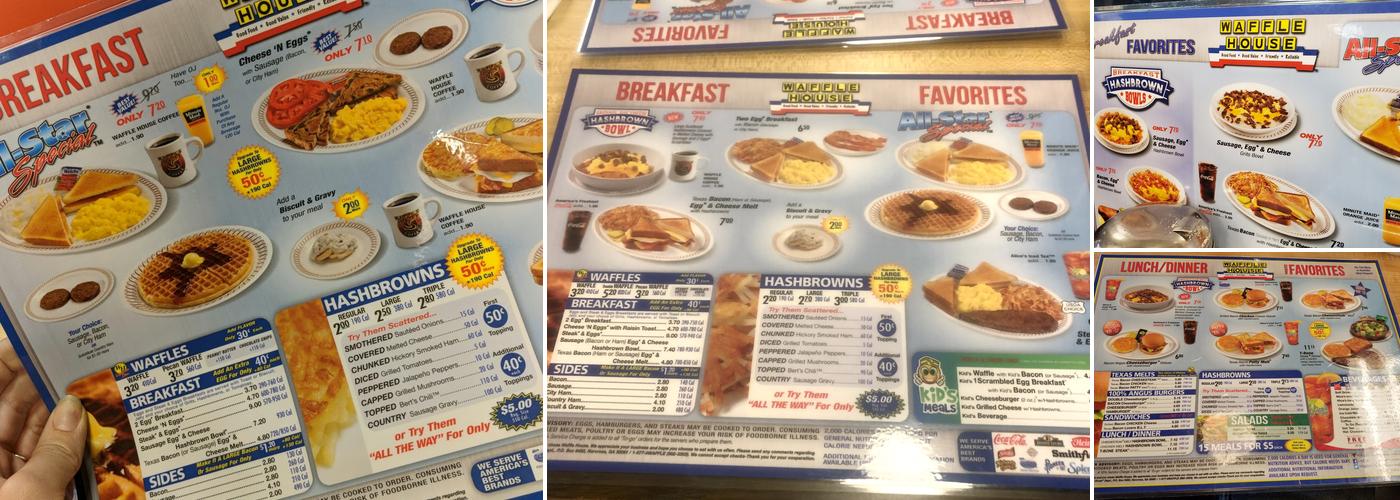 Waffle House Menu