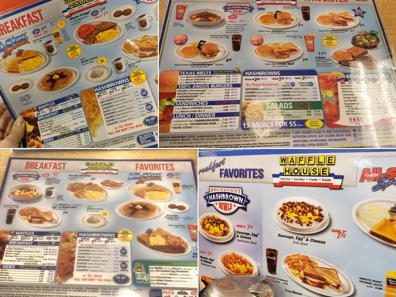 Waffle House Menu