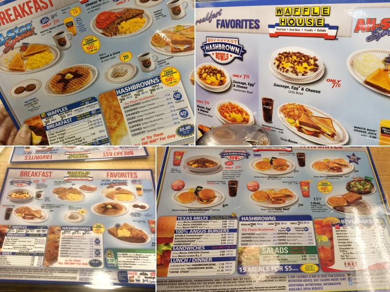 Waffle House Menu