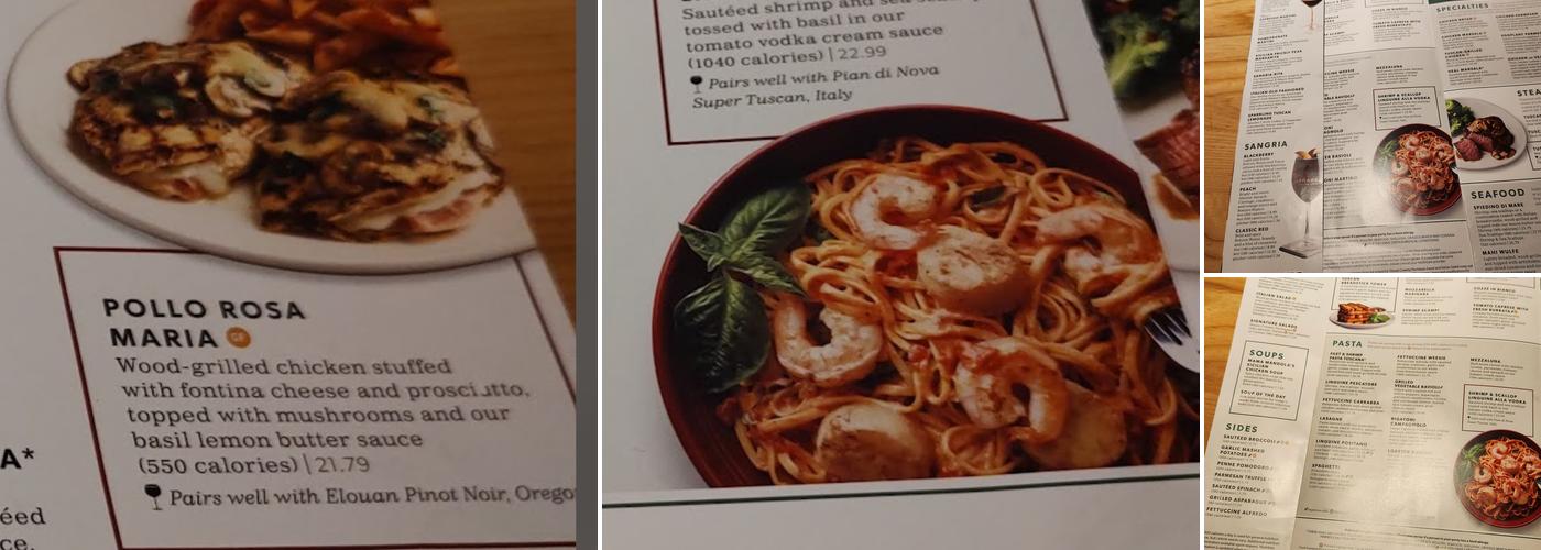 Carrabba's Italian Grill Menu