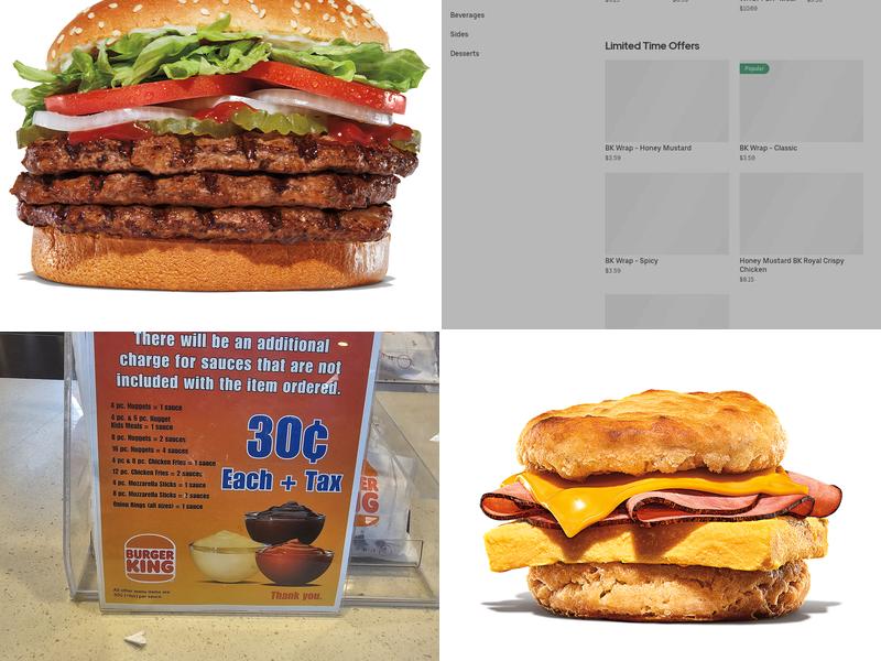 Burger King Menu