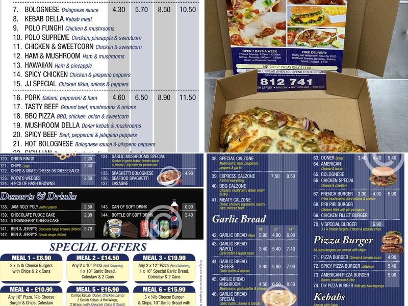 Maltby Express Menu