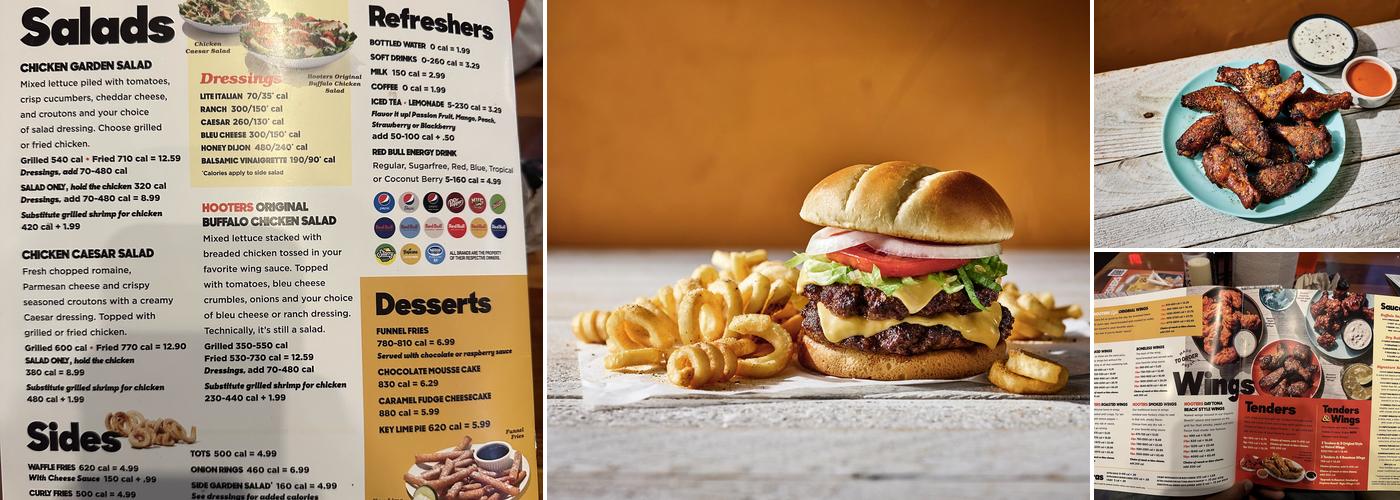 Hooters Menu