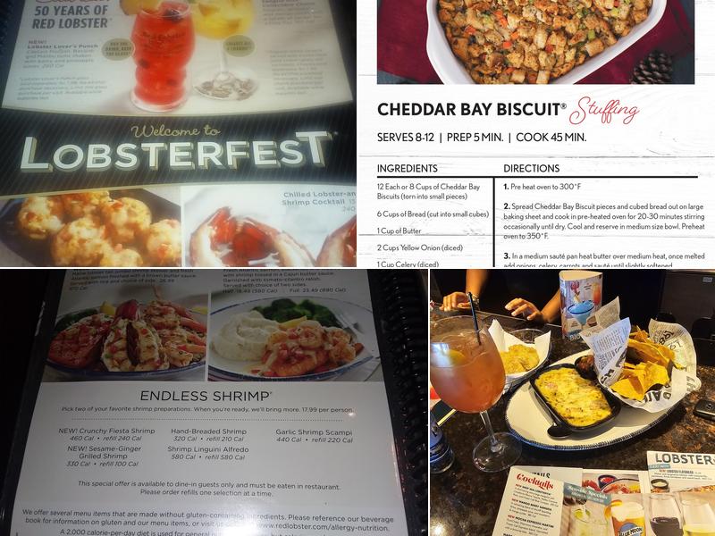 Red Lobster Menu