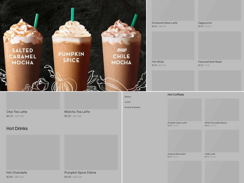 Starbucks Menu