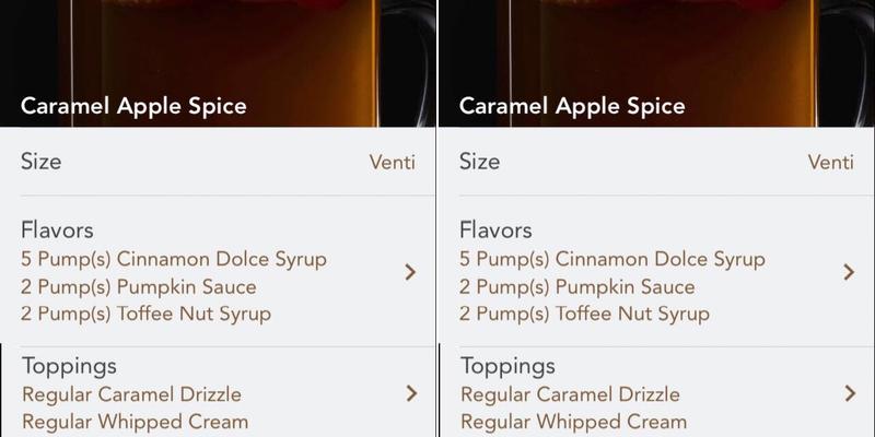 Starbucks Menu