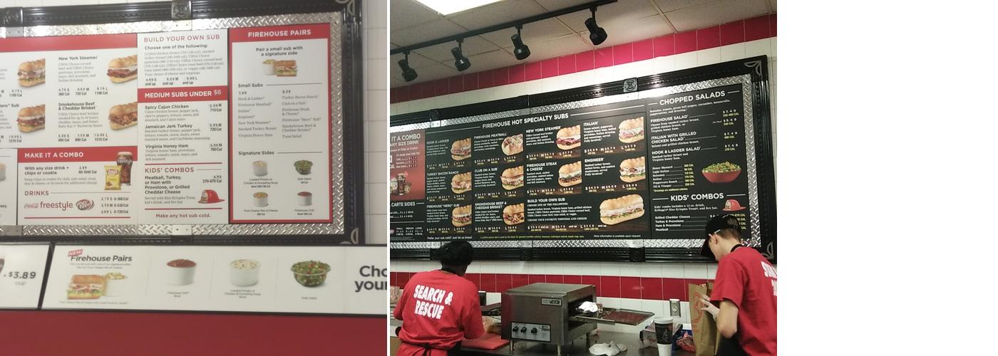 Firehouse Subs Eisenhower Crossing Menu