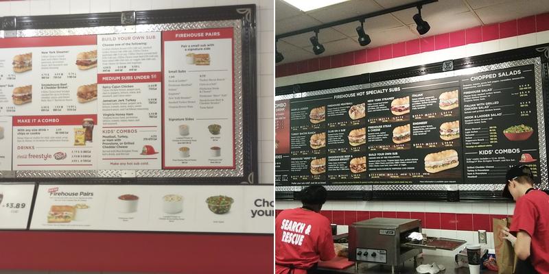 Firehouse Subs Eisenhower Crossing Menu