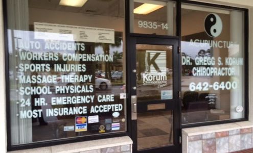 Korum Chiropractic Center 9835 Lake Worth Rd STE 14, Lake Worth Florida 33467