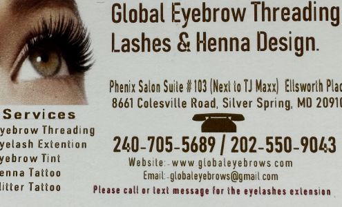 Global Eyebrow Threading, Lashes & Henna Design