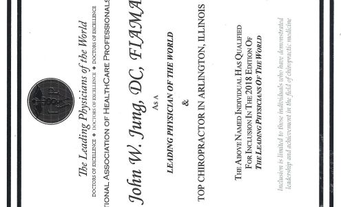 Dr john w jung dc fiama