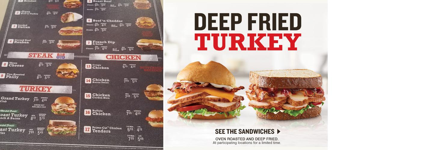 Arby's Menu