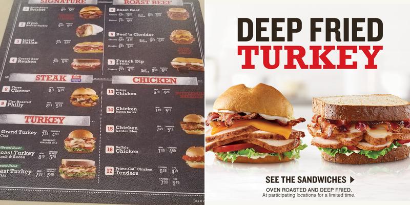 Arby's Menu