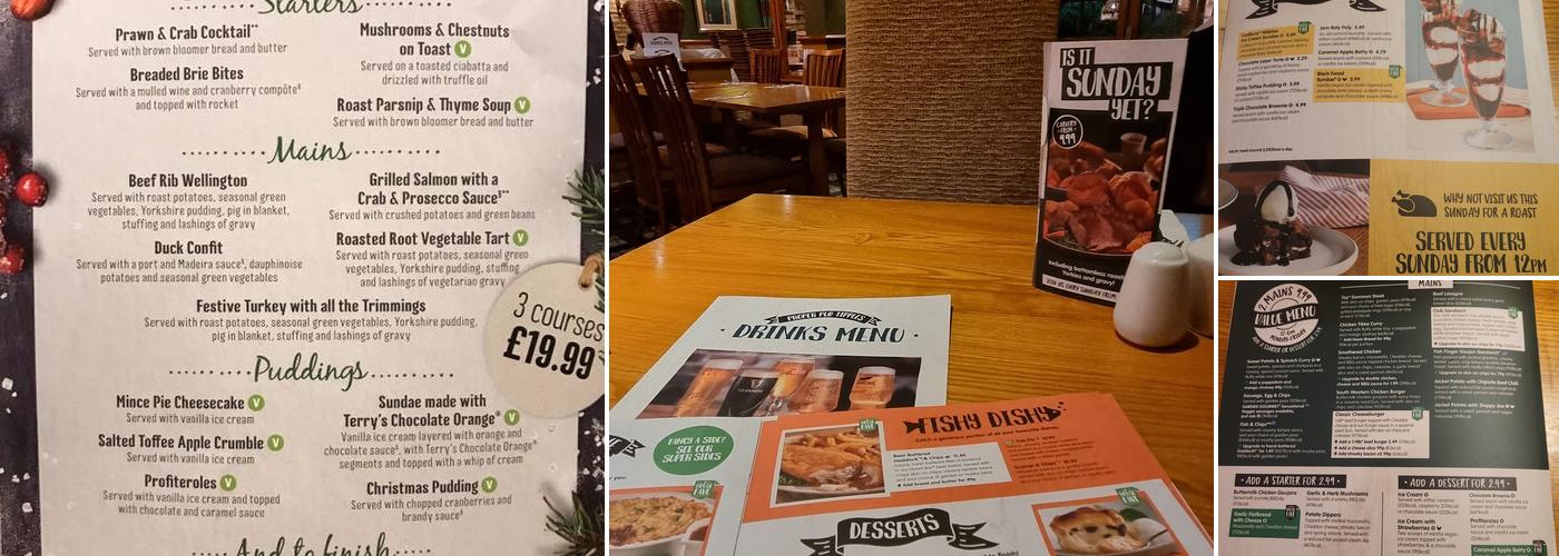 Colliers Table Table Menu