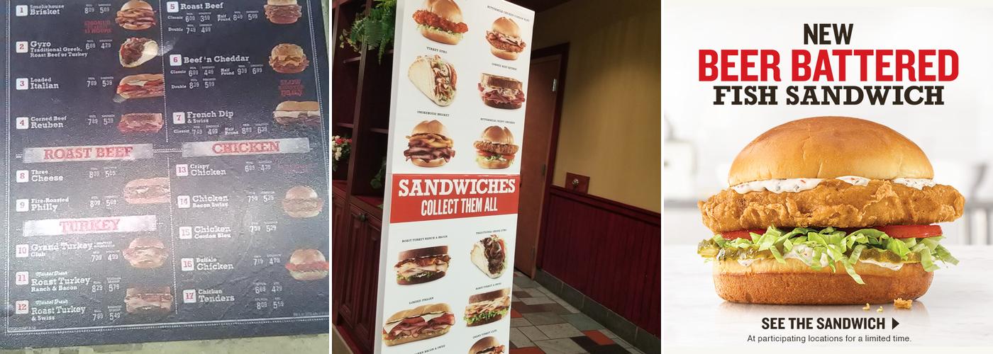 Arby's Menu