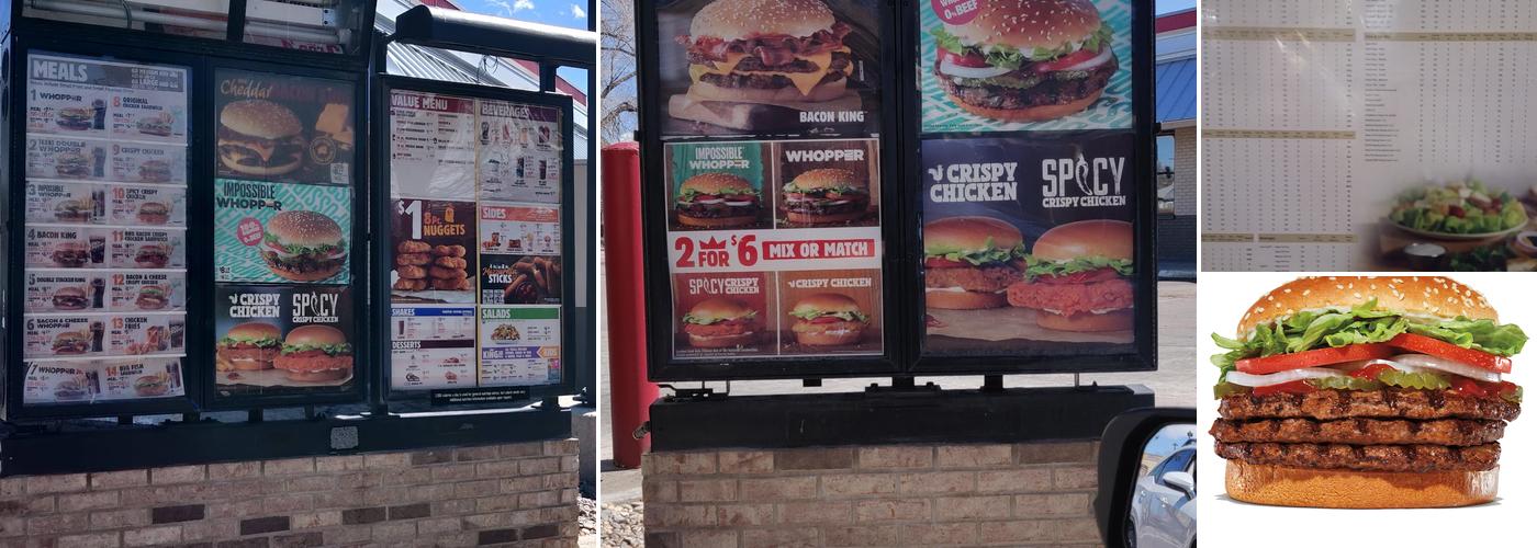 Burger King Menu