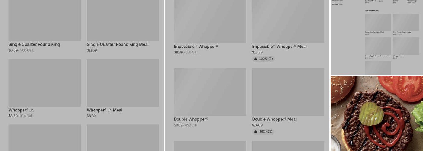 Burger King Menu