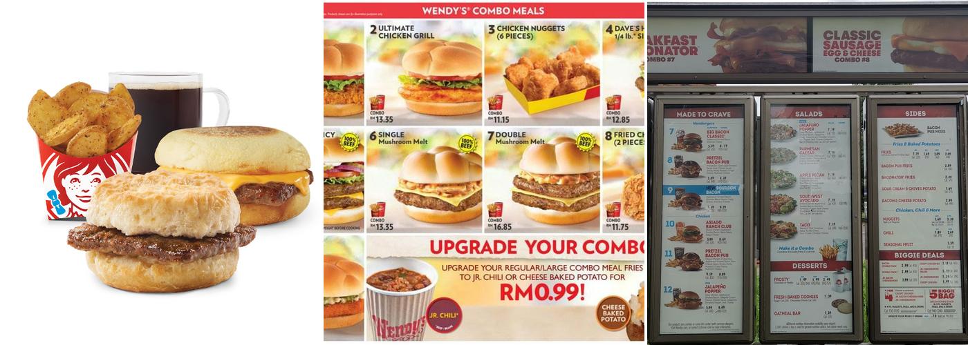 Wendy's Menu