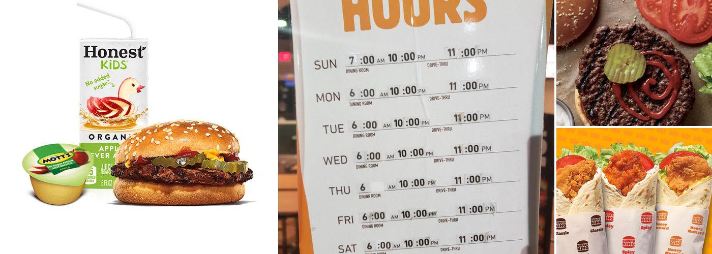 Burger King Menu