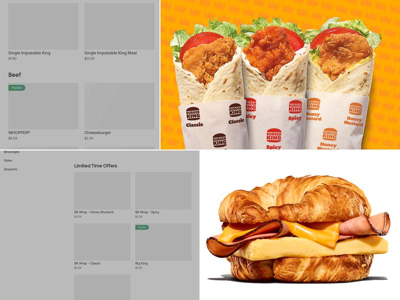 Burger King Menu