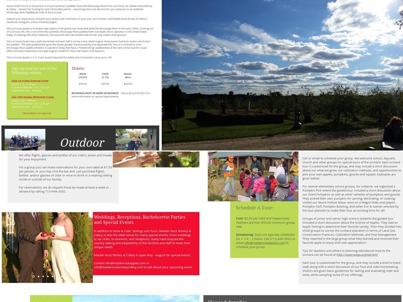 Maiden Rock Apples Winery & Cidery Menu