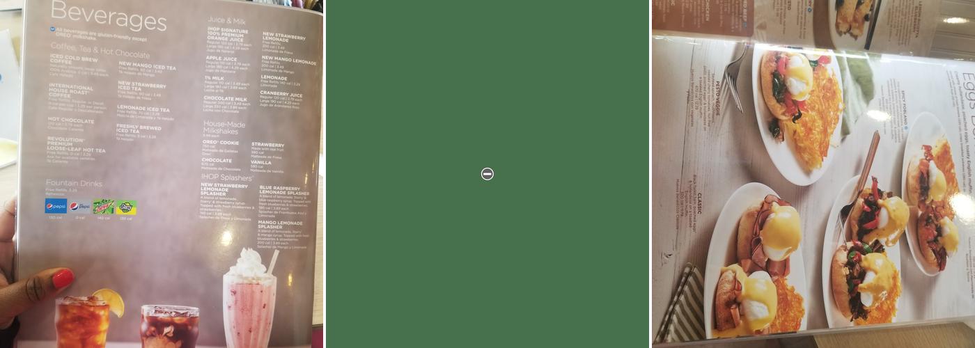 IHOP Menu