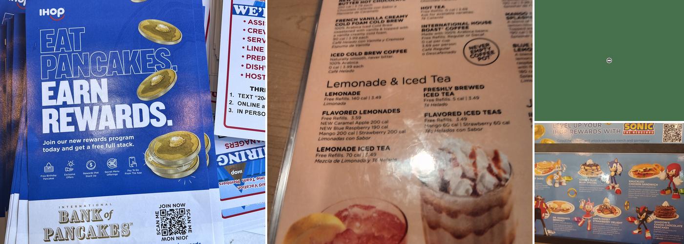 IHOP Menu