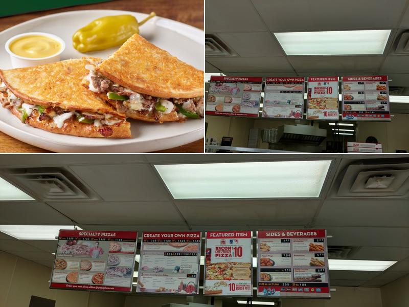 Papa Johns Pizza Menu