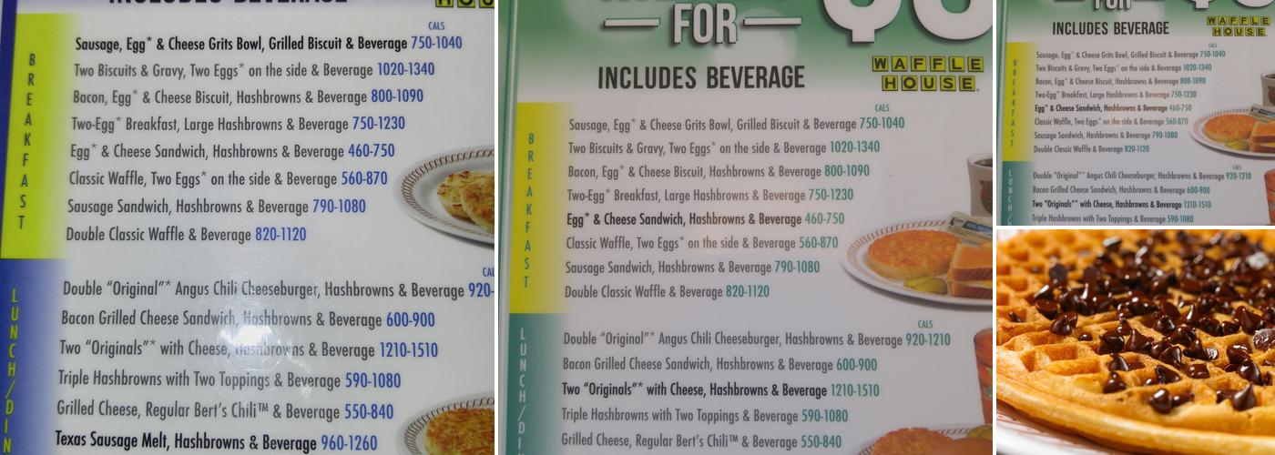 Waffle House Menu