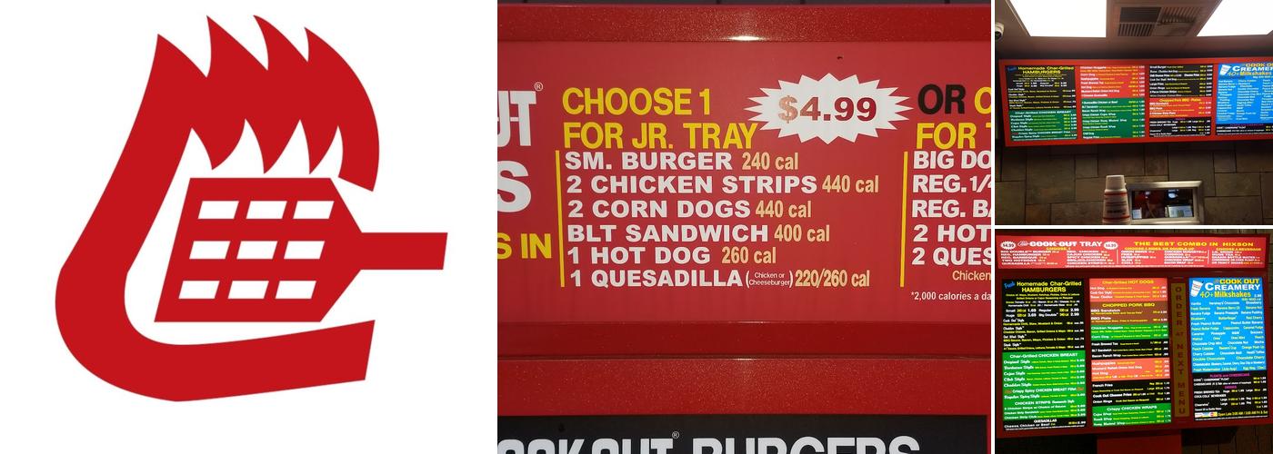 Cook Out Menu