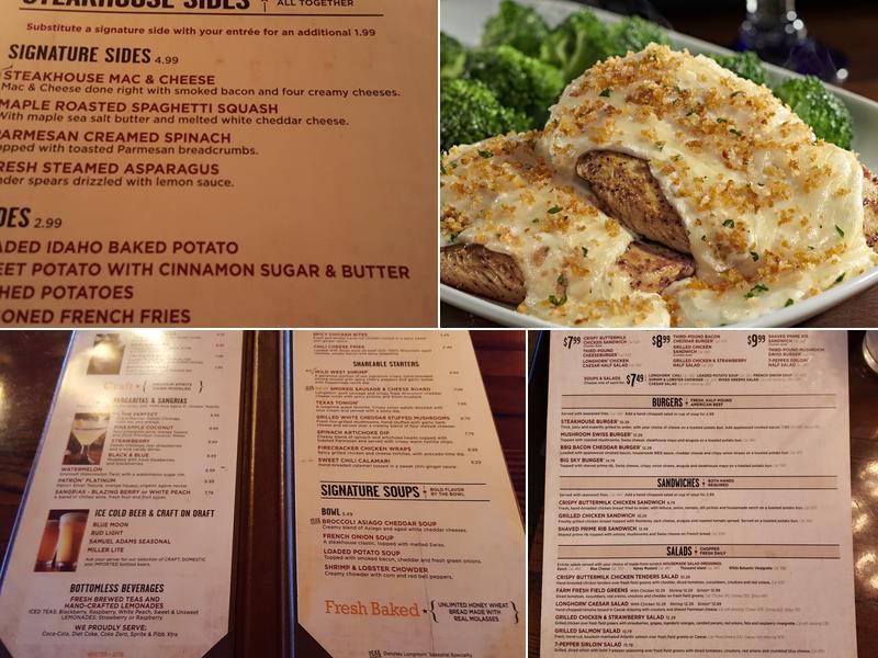 LongHorn Steakhouse Menu