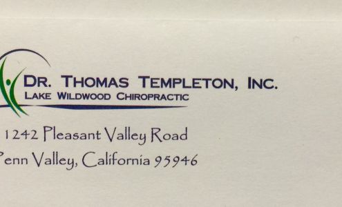 Thomas P Templeton Chiropractic, Inc 11242 Pleasant Valley Rd, Penn Valley California 95946
