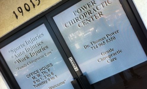 Power Chiropractic Center 19015 Bushard St, Huntington Beach California 92646