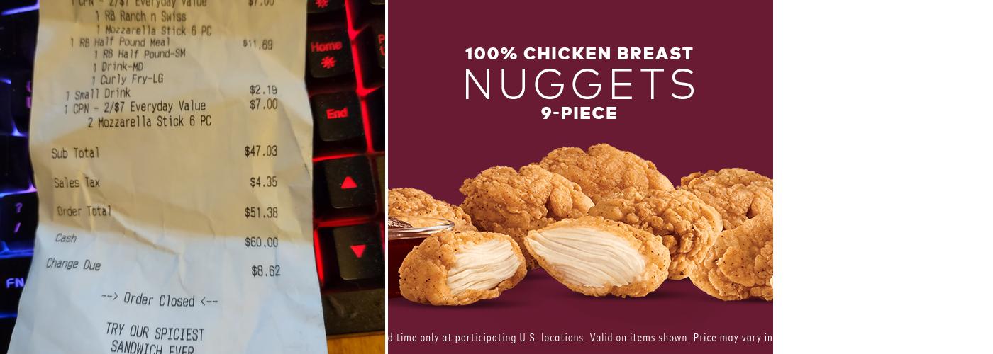 Arby's Menu