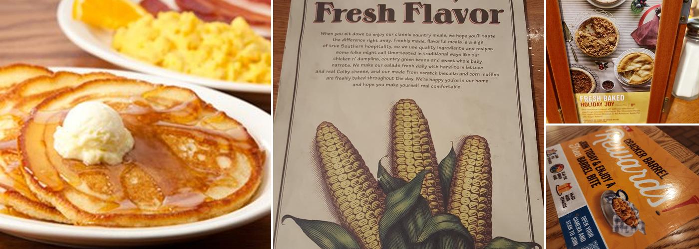 Cracker Barrel Old Country Store Menu