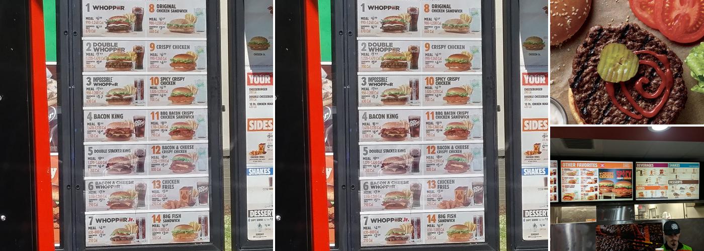 Burger King Menu
