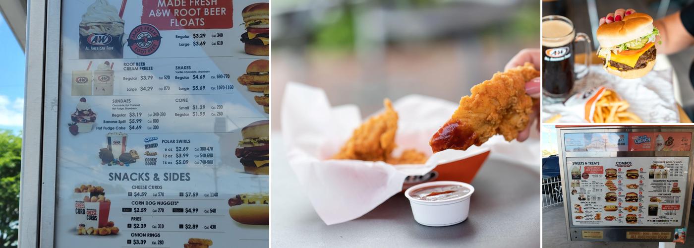 A&W Restaurant Menu