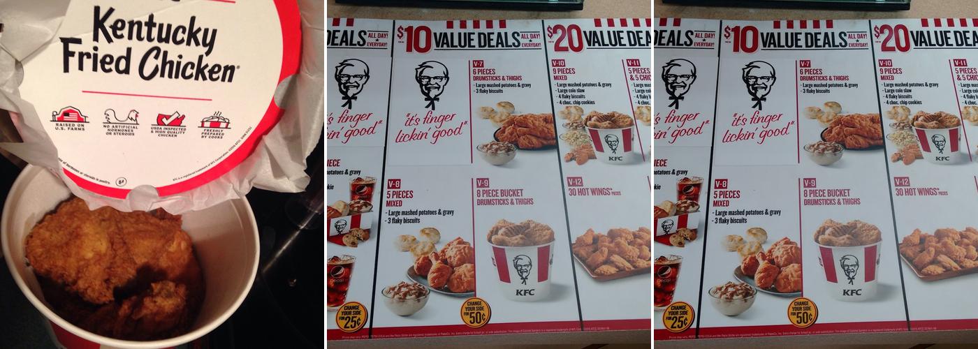 KFC Menu