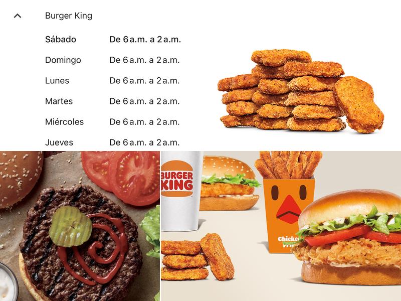 Burger King Menu