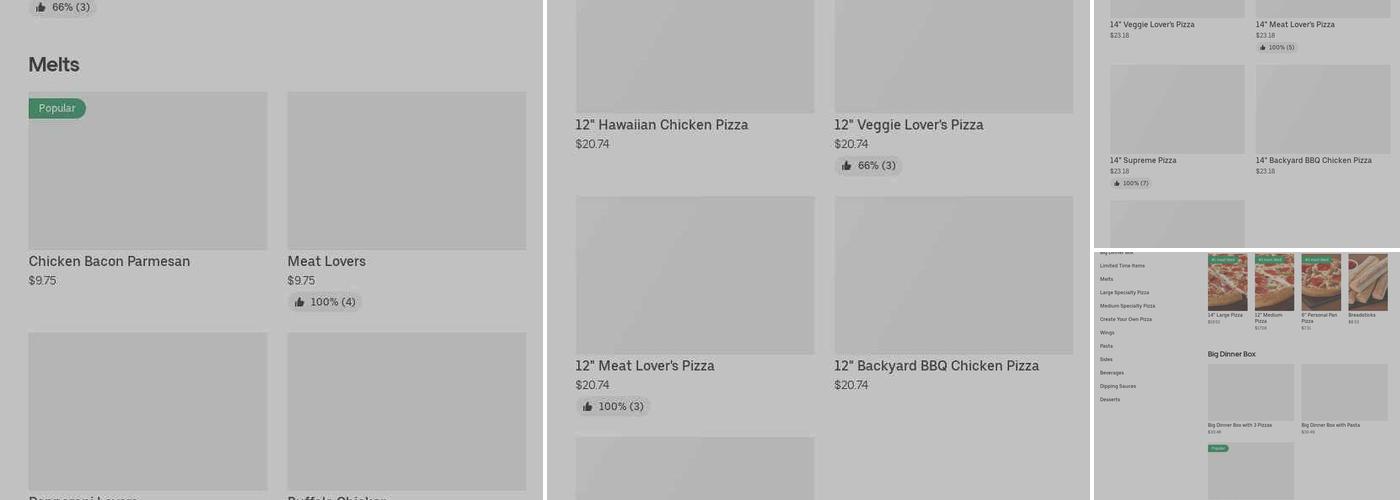 Pizza Hut Menu