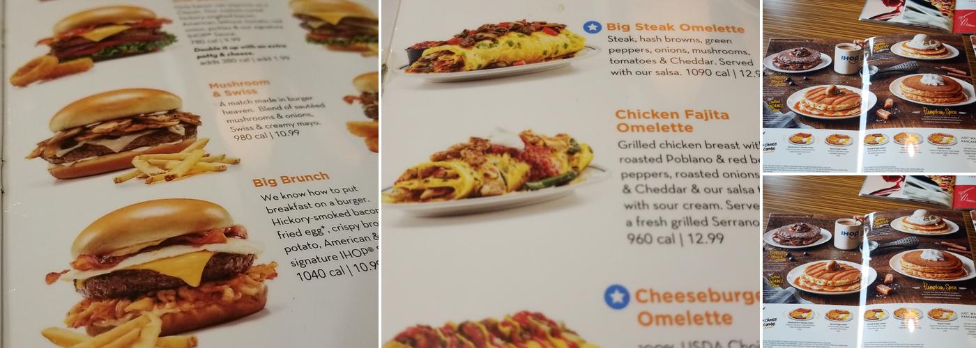 IHOP Menu