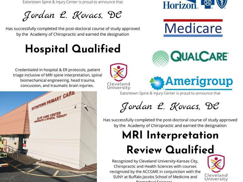 Jordan Kovacs, DC - Eatontown Elite Care Center