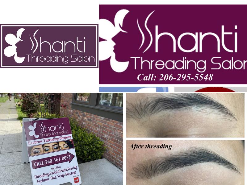 Eyebrow threading salon Seattle Shanti Threading Salon Ballard
