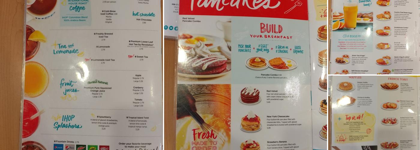 IHOP Menu