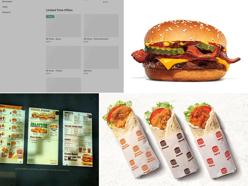 Burger King Menu