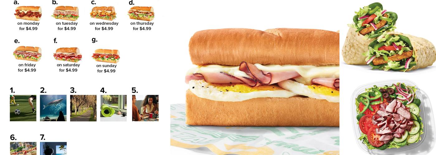 Subway Menu