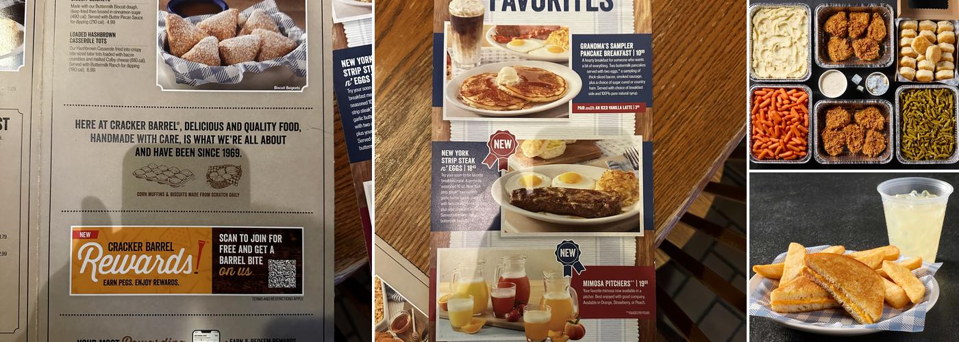 Cracker Barrel Old Country Store Menu